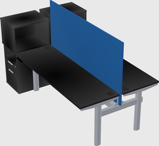 Shared electric desk + cabinet