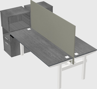 Shared electric desk + cabinet