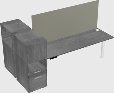 Shared electric desk + cabinet
