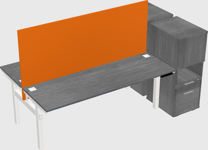 Shared electric desk + cabinet