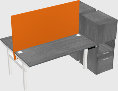 Shared electric desk + cabinet