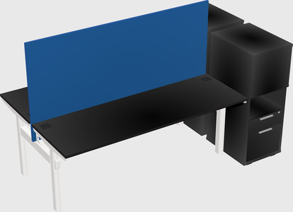 Shared electric desk + cabinet