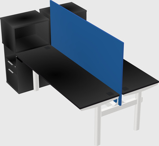 Shared electric desk + cabinet