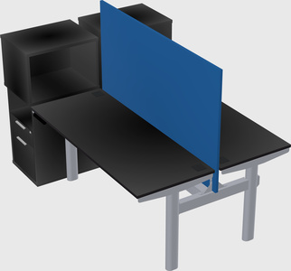 Shared electric desk + cabinet