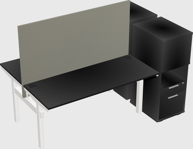 Shared electric desk + cabinet