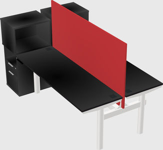 Shared electric desk + cabinet
