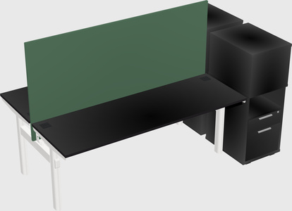 Shared electric desk + cabinet