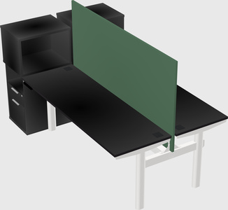 Shared electric desk + cabinet