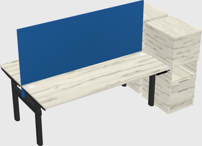 Shared electric desk + cabinet