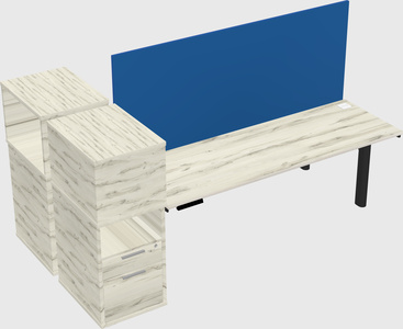 Shared electric desk + cabinet