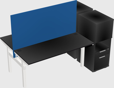 Shared electric desk + cabinet