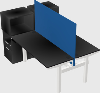 Shared electric desk + cabinet