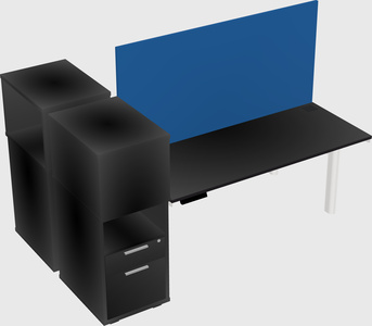 Shared electric desk + cabinet