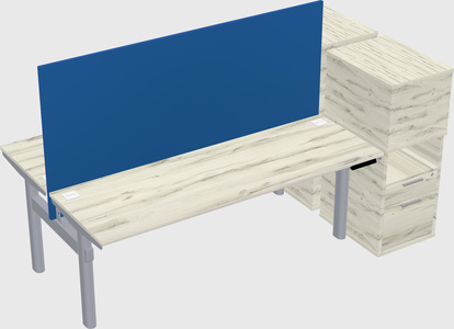Shared electric desk + cabinet