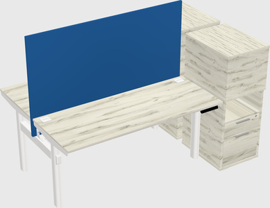 Shared electric desk + cabinet