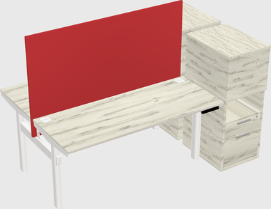 Shared electric desk + cabinet