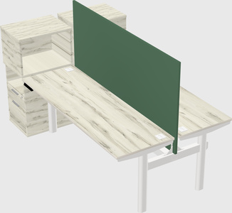 Shared electric desk + cabinet
