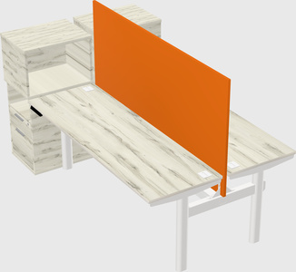 Shared electric desk + cabinet