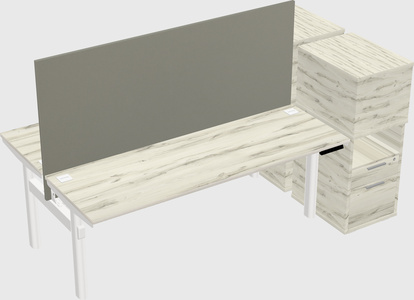 Shared electric desk + cabinet
