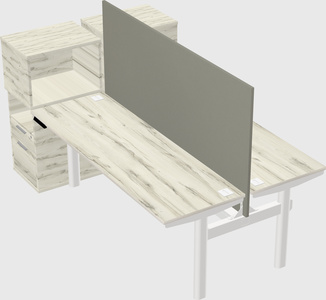 Shared electric desk + cabinet