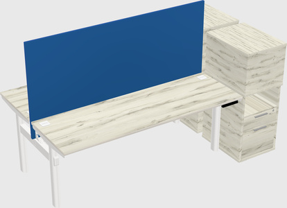 Shared electric desk + cabinet