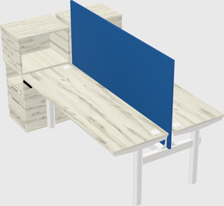 Shared electric desk + cabinet