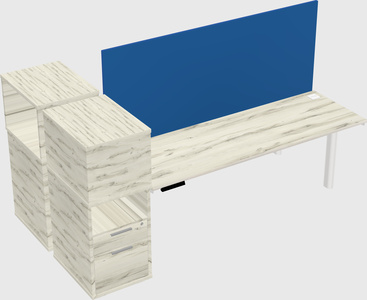 Shared electric desk + cabinet