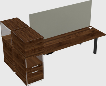 Shared electric desk + cabinet
