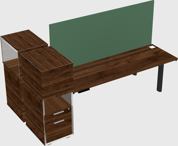 Shared electric desk + cabinet