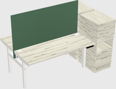 Shared electric desk + cabinet