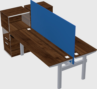 Shared electric desk + cabinet
