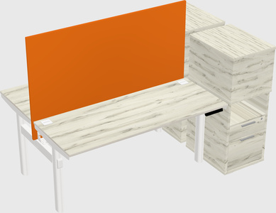 Shared electric desk + cabinet