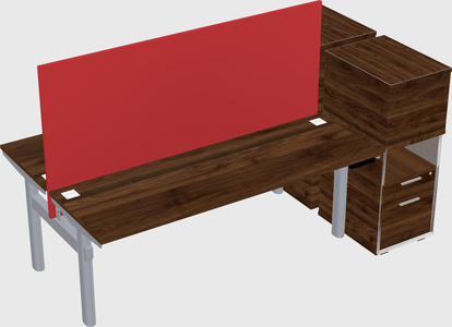 Shared electric desk + cabinet