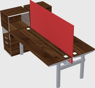 Shared electric desk + cabinet