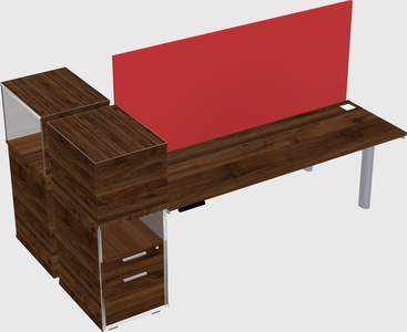 Shared electric desk + cabinet