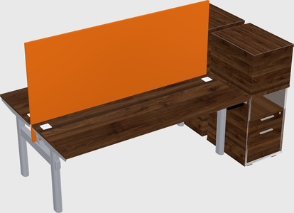 Shared electric desk + cabinet