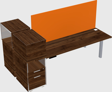 Shared electric desk + cabinet