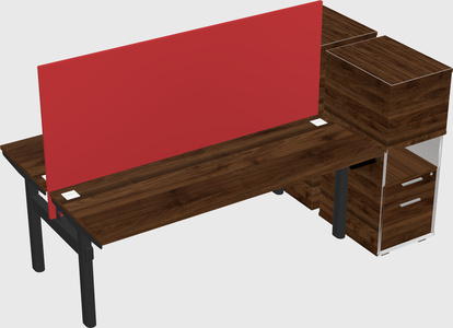 Shared electric desk + cabinet