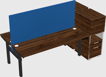 Shared electric desk + cabinet