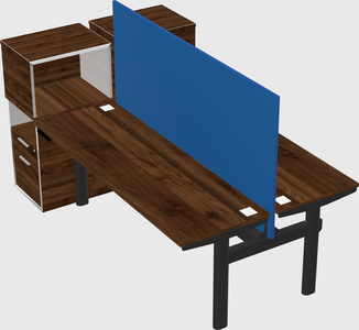 Shared electric desk + cabinet