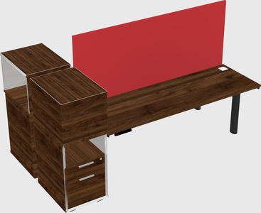 Shared electric desk + cabinet