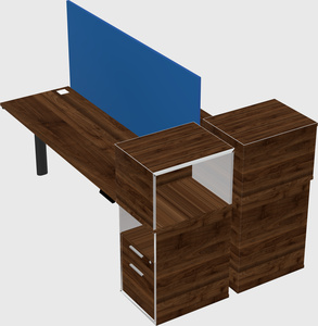 Shared electric desk + cabinet