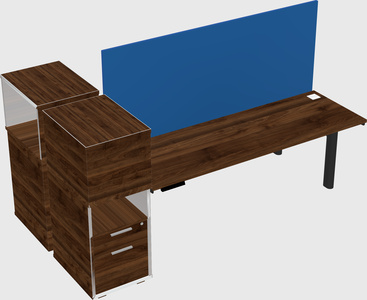 Shared electric desk + cabinet