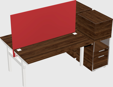 Shared electric desk + cabinet