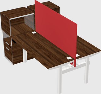 Shared electric desk + cabinet