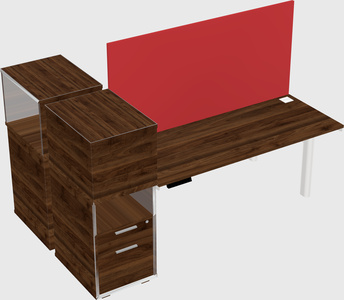 Shared electric desk + cabinet