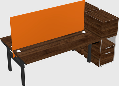 Shared electric desk + cabinet