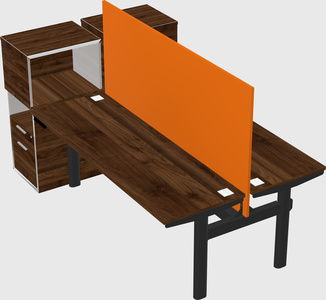 Shared electric desk + cabinet
