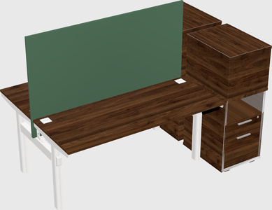 Shared electric desk + cabinet