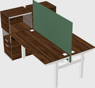 Shared electric desk + cabinet